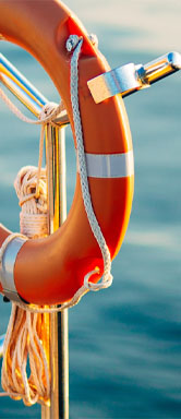 Image showing a lifebuoy next to some water