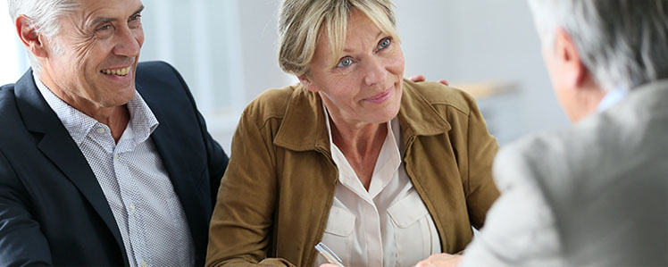 Image showing an older couple in a meeting with an adviser