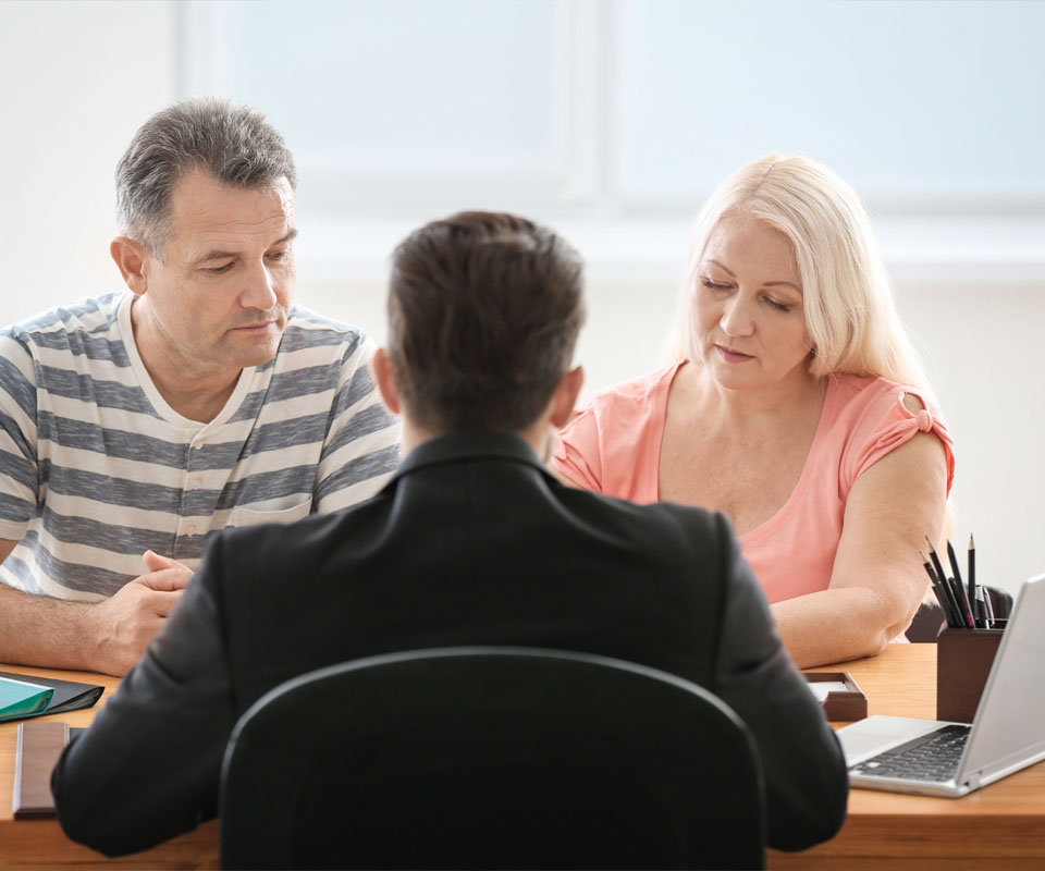 Image showing a couple in a meeting with an adviser