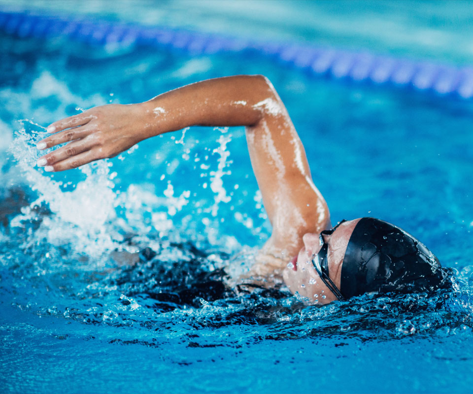 Image showing a swimmer in action